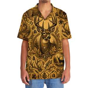 Whitetail Deer Hunting Legend Vintage Art Hawaiian Shirt