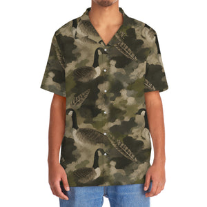 Goose Camouflage Graphic Pattern Hawaiian Shirt