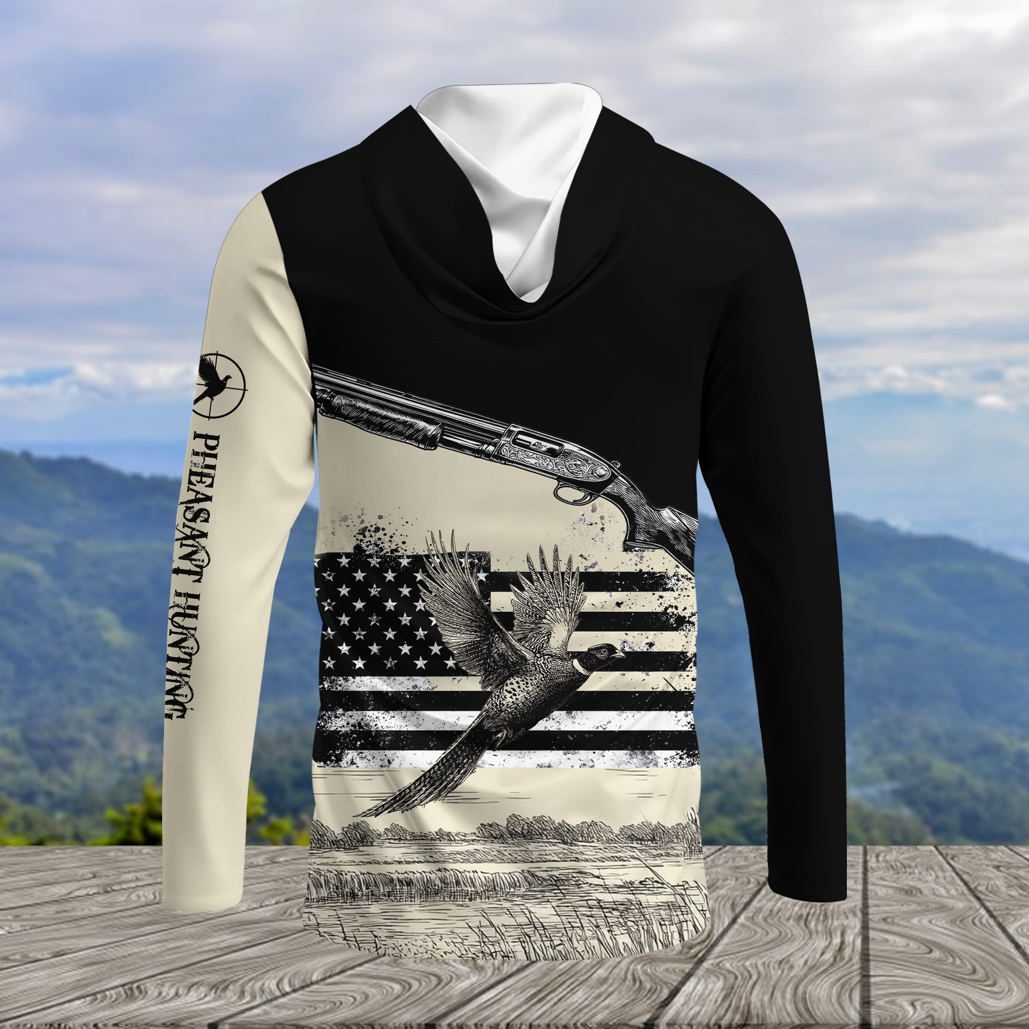 Vintage Pheasant Hunting All Over Print Shirtt