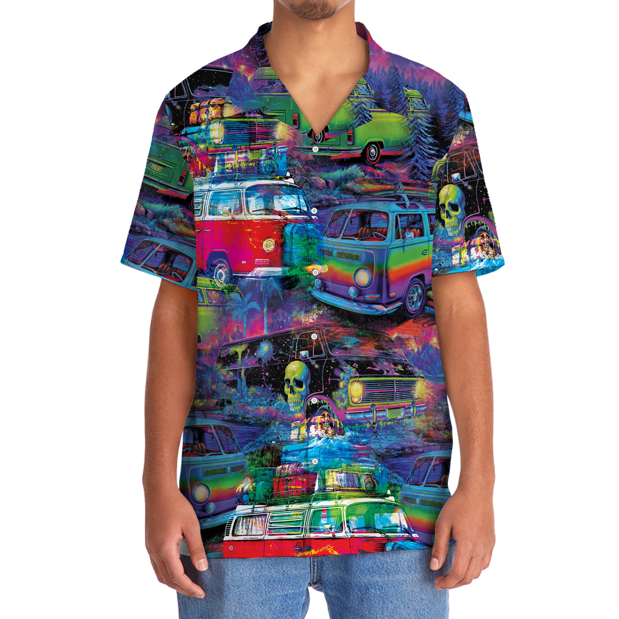 Retro Van Funny Hawaiian Shirt