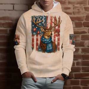 Funny Deer Christmas The Closer I Get To Nature All Over Print Shirt