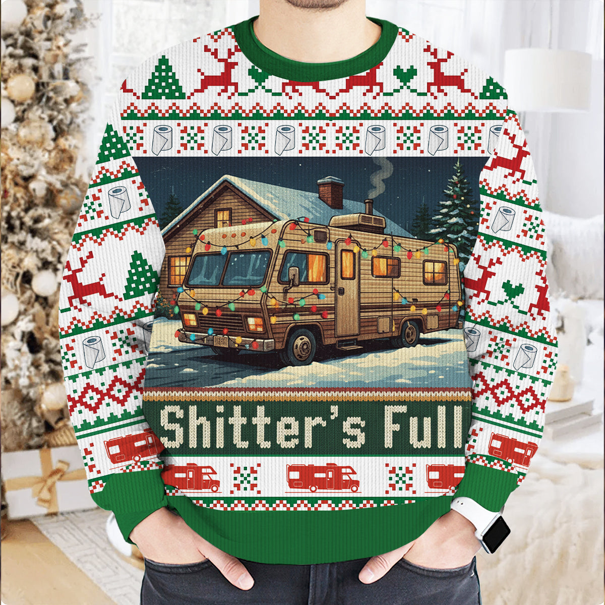 Shitter's Full Funny Ugly Sweater