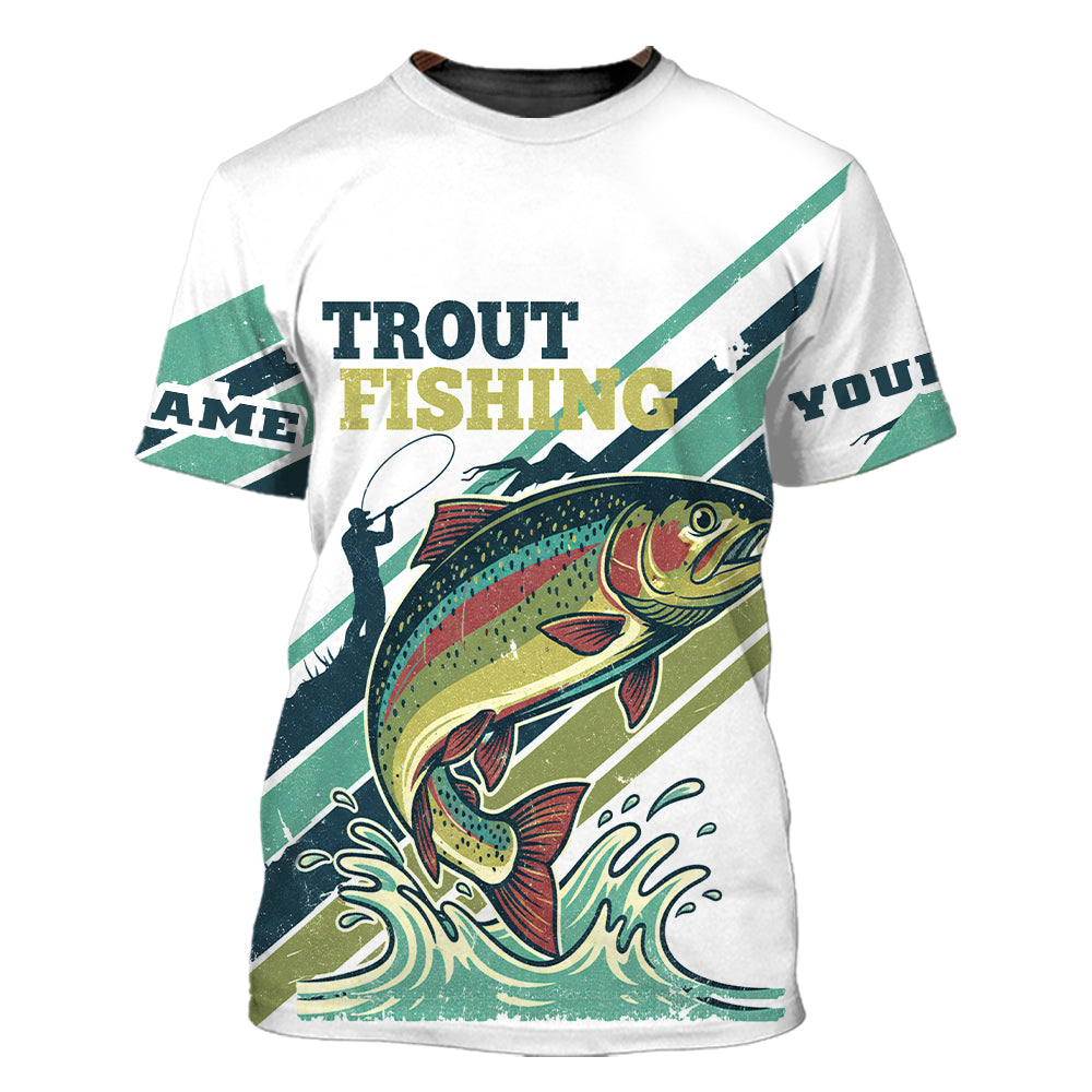 Vintage Rainbow Trout Team Shirt All Over Print