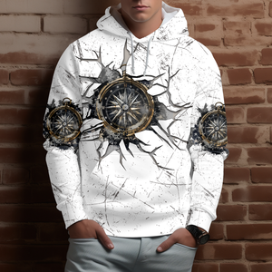 Not All Who Wander Are Lost Compass Cracks All Over Print Shirt