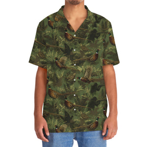Camouflage Pheasant Hunting Pattern Hawaiian Shirt