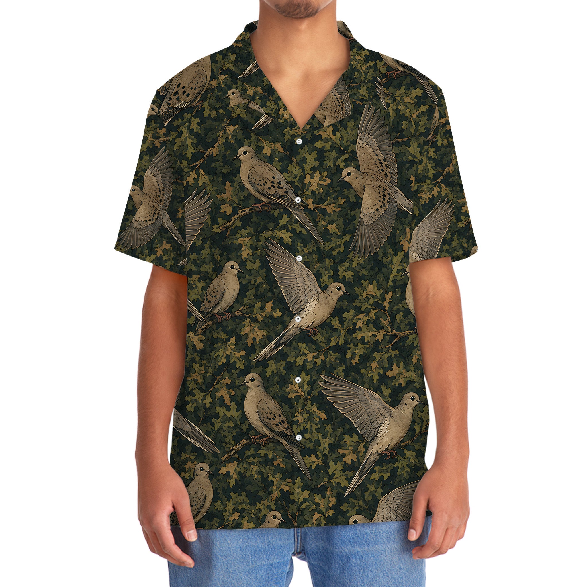 Dove Woodland Hawaiian Shirt