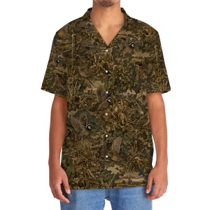 Vintage Quail Hunter Camo Hawaiian Shirt