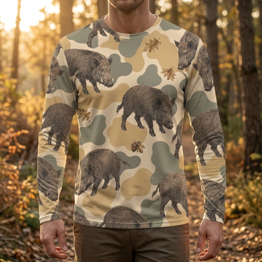 Feral Hog Camouflage All Over Print Shirt