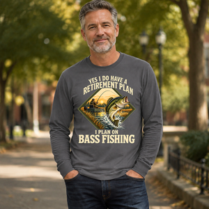 I Plan On Bass Fishing - 6-CS2D-Charcoal