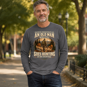An Old Man Goes Hunting In 80s - 6-CS2D-Charcoal