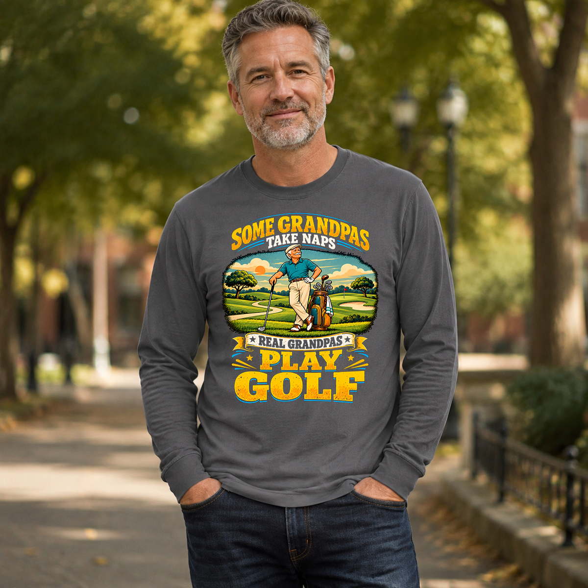 Real Grandpas Play Golf - 6-CS2D-Charcoal