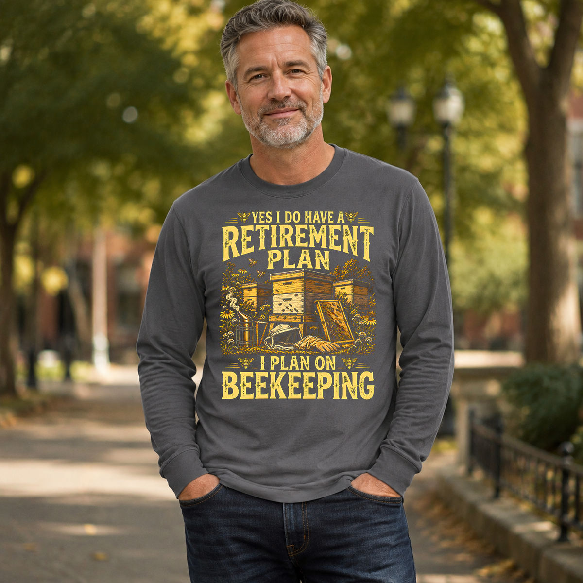 I Do Have A Retirement Plan I Plan On Beekeeping - 6-CS2D-Charcoal