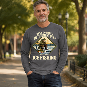 I Plan On Ice Fishing - 6-CS2D-Charcoal