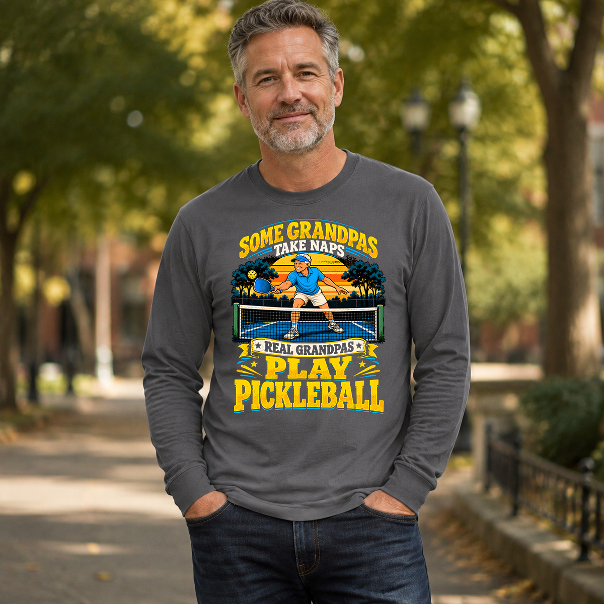 Real Grandpas Play Pickleball - 6-CS2D-Charcoal