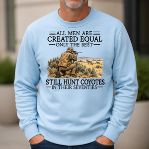 All Men Are Created Equal Coyote Hunting 70s - 6-CS2D-LightBlue