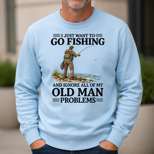 I Just Want To Go Fishing - 6-CS2D-LightBlue
