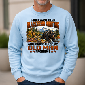 I Just Want To Black Bear Hunting - 6-CS2D-LightBlue
