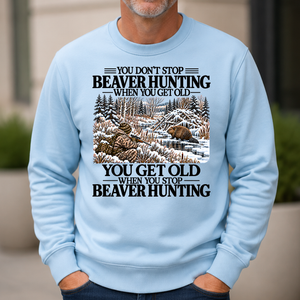 Don't Stop Beaver Hunting Snow - 6-CS2D-LightBlue