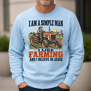 I Like Farming And Believe In Jesus - 6-CS2D-LightBlue
