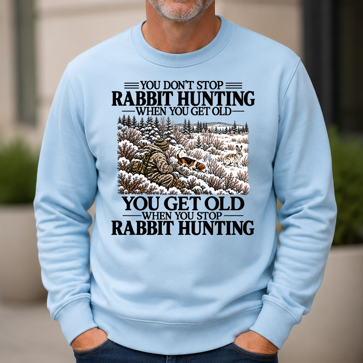 Don't Stop Rabbit Hunting Snow - 6-CS2D-LightBlue