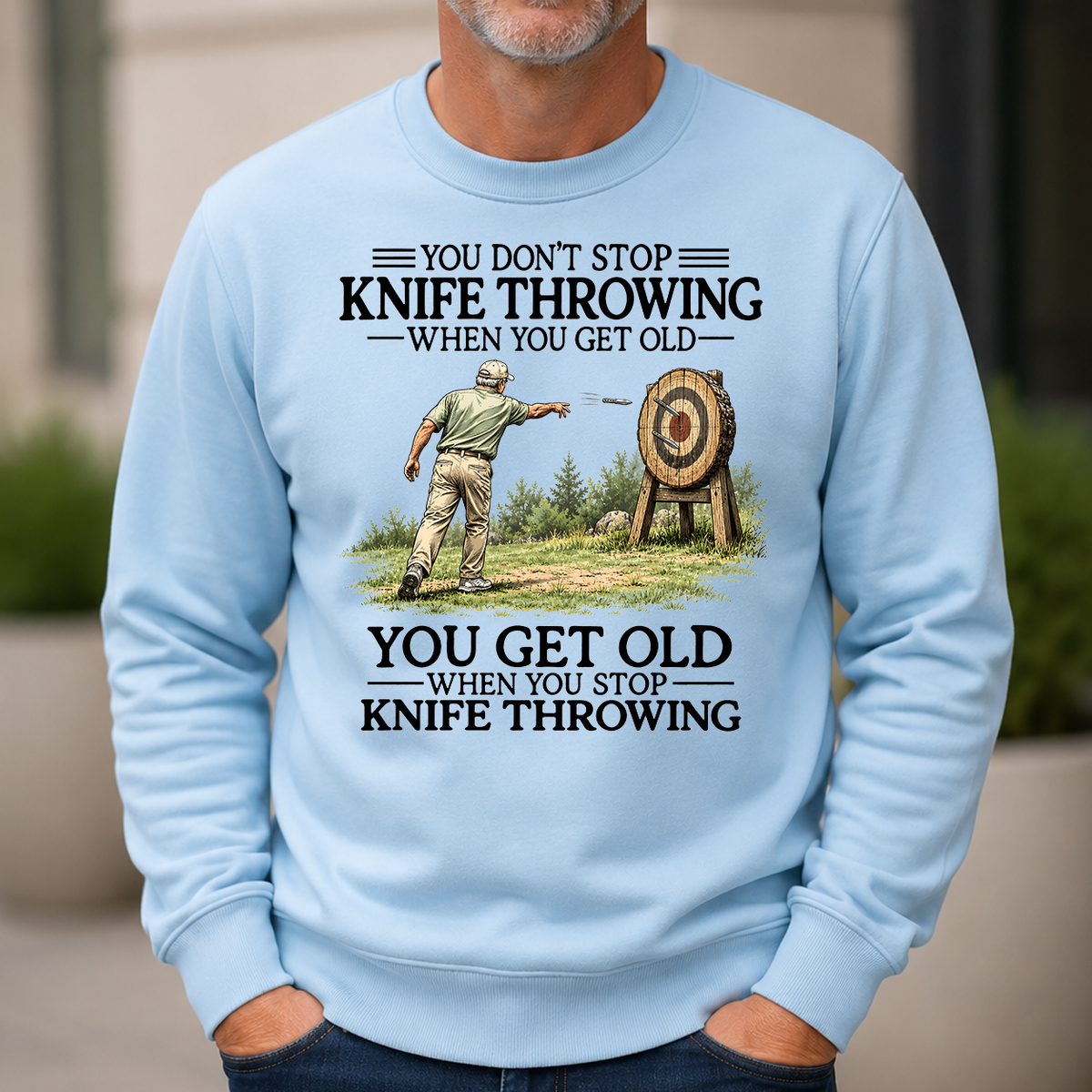 Don't Stop Knife Throwing - 6-CS2D-LightBlue