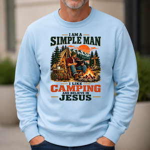 I Like Camping And Believe In Jesus - 6-CS2D-LightBlue