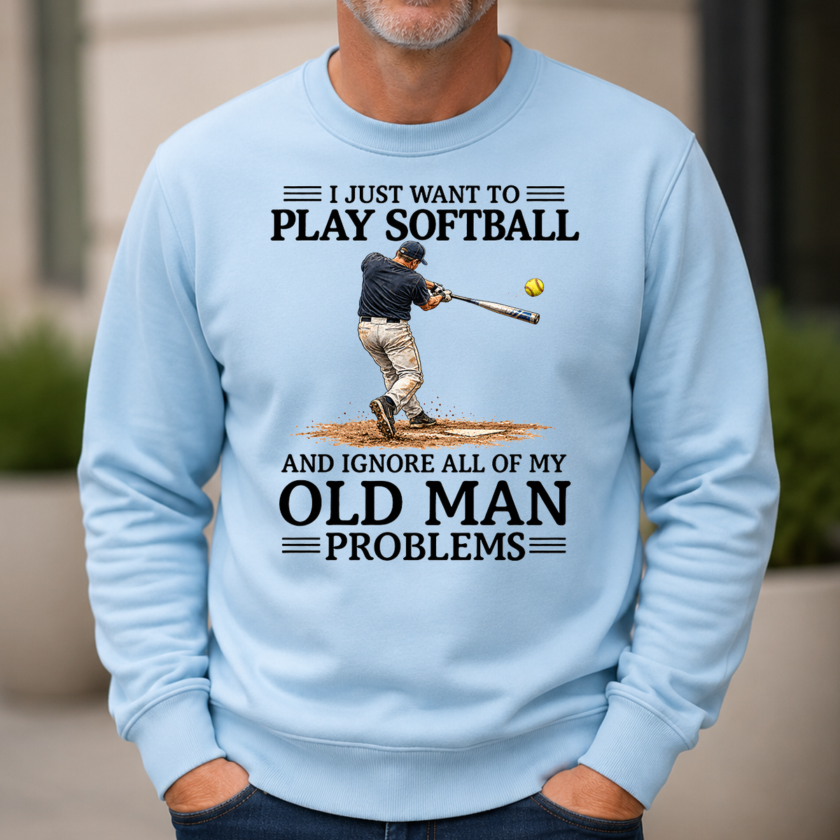 I Just Want To Play Softball - 6-CS2D-LightBlue