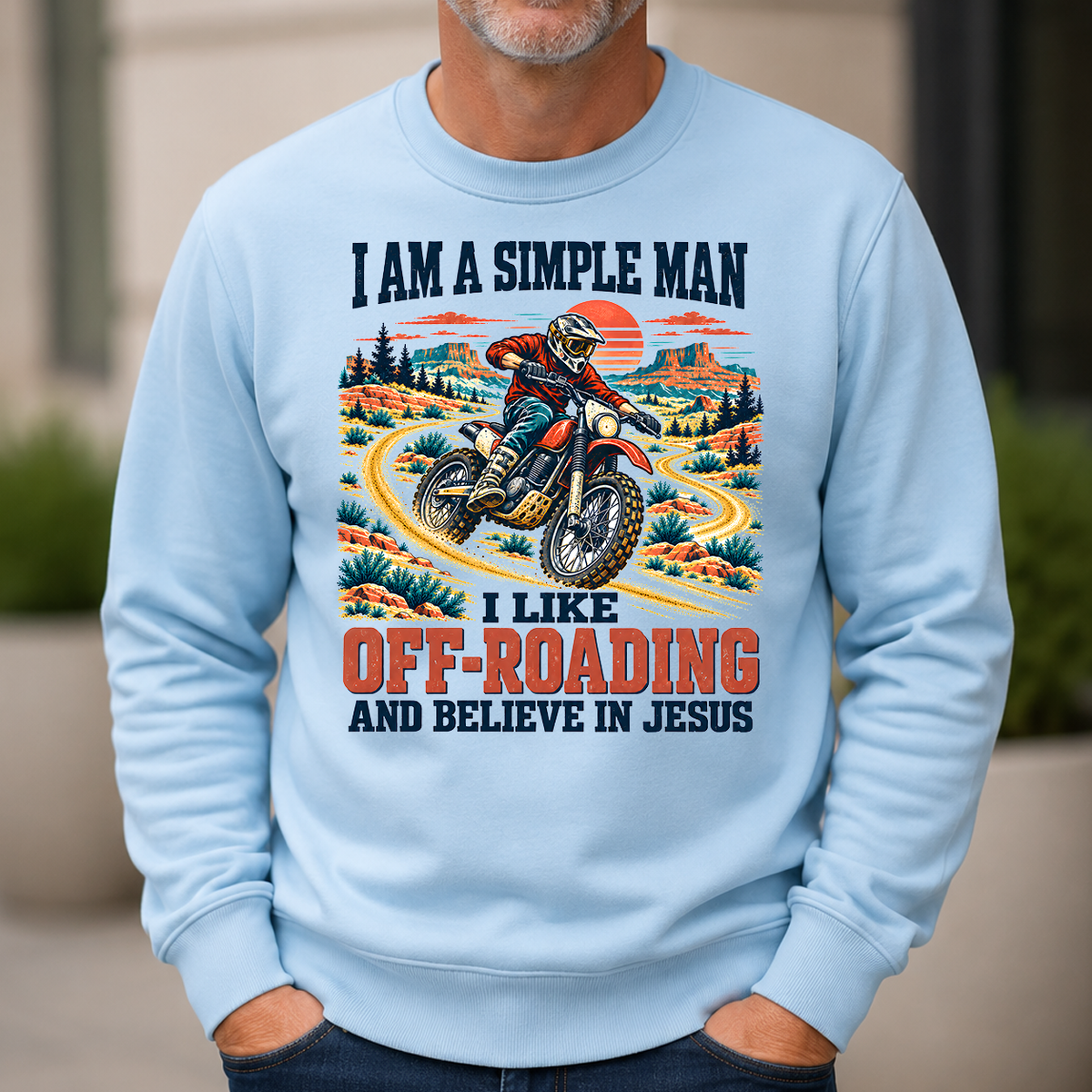 I Like Off-roading And Believe In Jesus - 6-CS2D-LightBlue