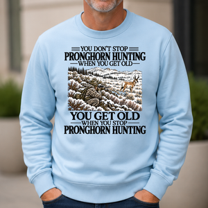Don't Stop Pronghorn Hunting Snow - 6-CS2D-LightBlue