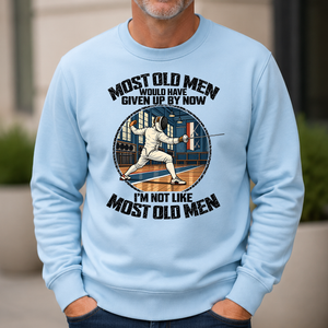 Fencing Most Old Men Would Have Given Up By Now - 6-CS2D-LightBlue