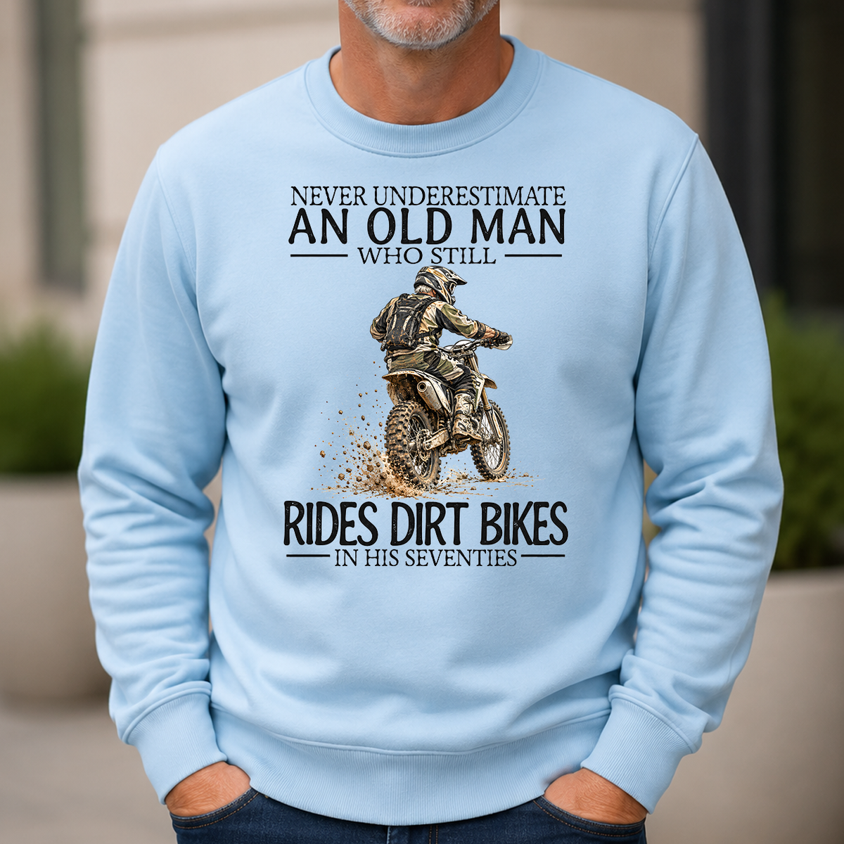 An Old Man Who Still Rides Dirt Bikes In His Seventies - 6-CS2D-LightBlue
