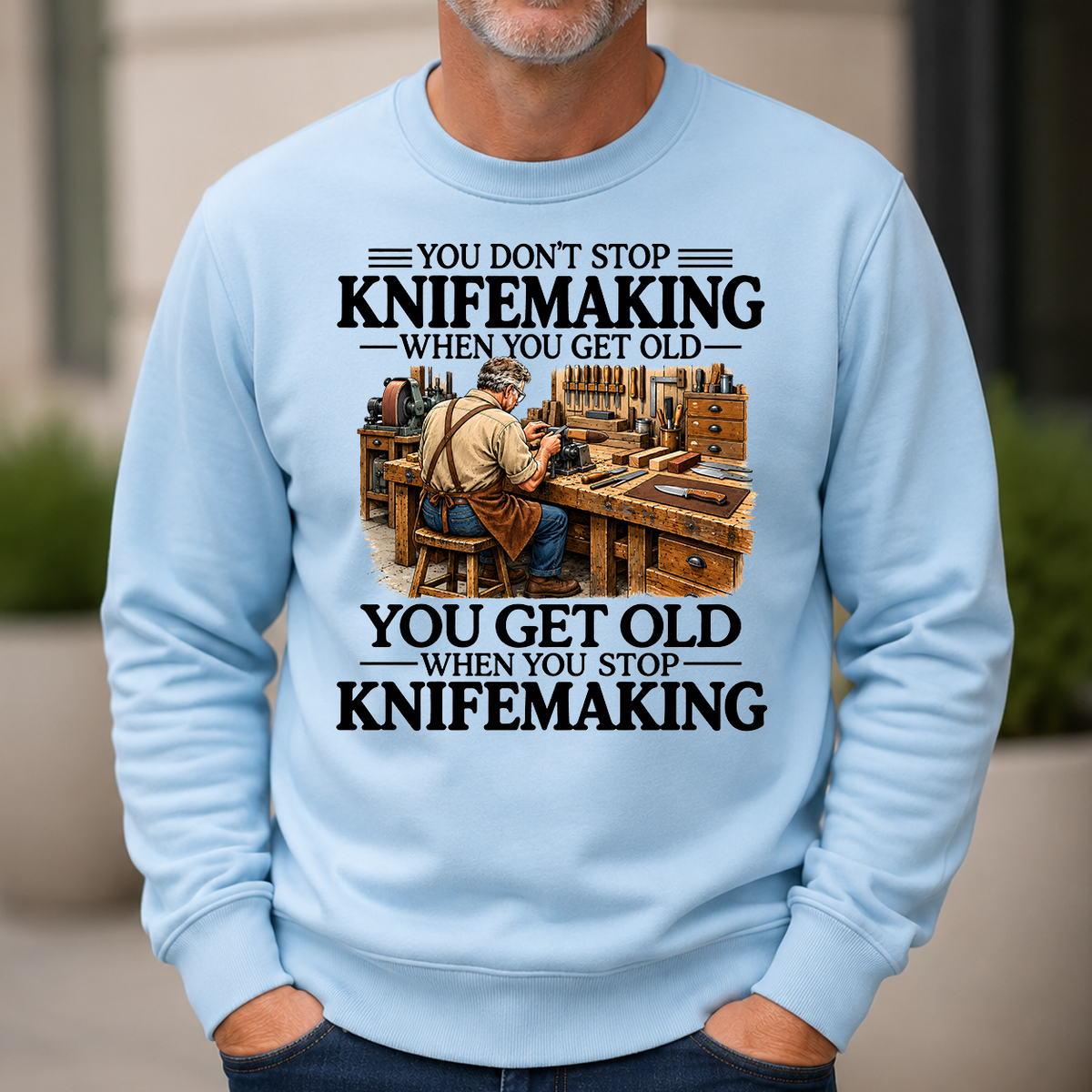Don't Stop Knifemaking - 6-CS2D-LightBlue
