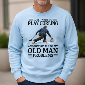 I Just Want To Play Curling - 6-CS2D-LightBlue