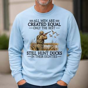 All Men Are Created Equal Duck Hunting 80s - 6-CS2D-LightBlue