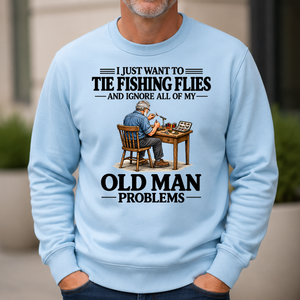 I Just Want To Tie Fishing Flies - 6-CS2D-LightBlue