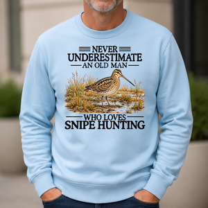 Never Underestimate An Old Man Who Loves Snipe Hunting - 6-CS2D-LightBlue