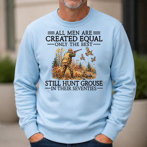 All Men Are Created Equal Grouse Hunting 70s - 6-CS2D-LightBlue