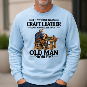 I Just Want To Craft Leather Vintage - 6-CS2D-LightBlue