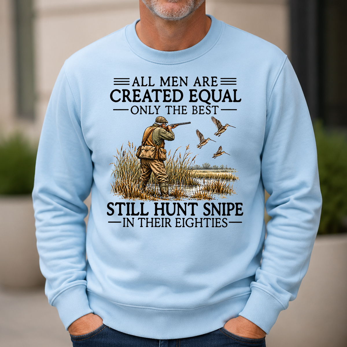 All Men Are Created Equal Snipe Hunting 80s - 6-CS2D-LightBlue