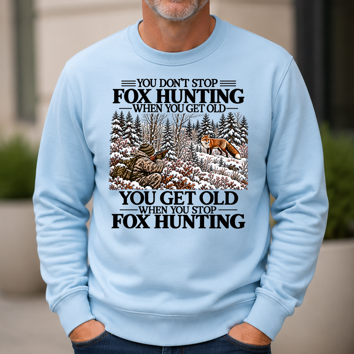 Don't Stop Winter Fox Hunting Snow - 6-CS2D-LightBlue