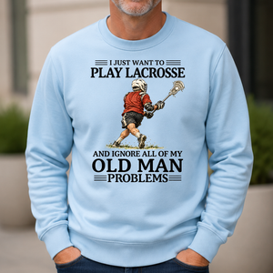 I Just Want To Play Lacrosse - 6-CS2D-LightBlue