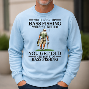 Don't Stop Bass Fishing - 6-CS2D-LightBlue