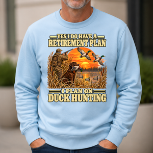 I Plan On Duck Hunting Vintage - 6-CS2D-LightBlue