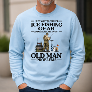 I Just Want To Collect Ice Fishing Gear - 6-CS2D-LightBlue