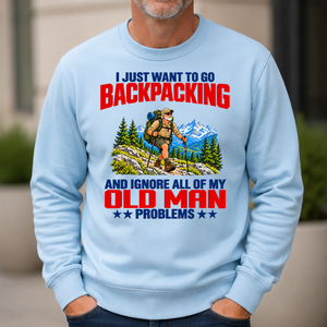 I Just Want To Go Backpacking - 6-CS2D-LightBlue