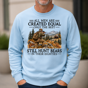 All Men Are Created Equal Bear Hunting 80s - 6-CS2D-LightBlue