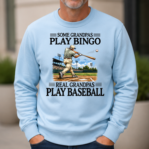 Some Grandpas Play Bingo Real Grandpas Play Baseball - 6-CS2D-LightBlue