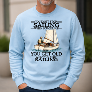 Don't Stop Sailing Vintage Ar - 6-CS2D-LightBlue