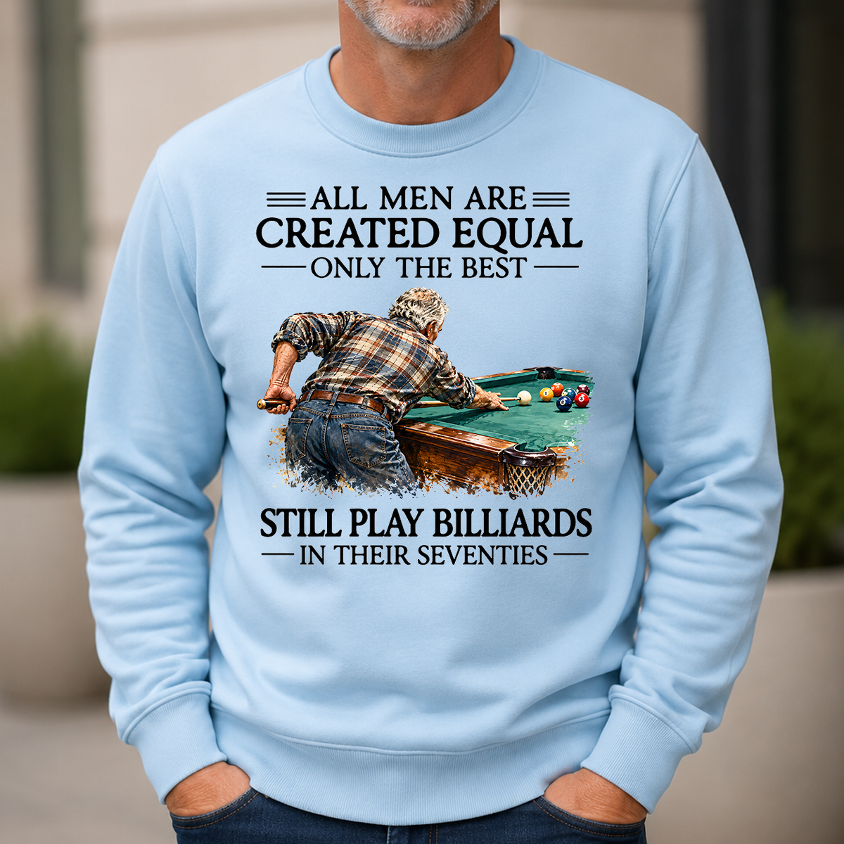 Still Play Billiards In Seventies - 6-CS2D-LightBlue