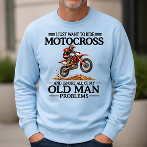 I Just Want To Motocross - 6-CS2D-LightBlue